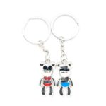 Generic Robotic Couple Metal Keychain (Color: Assorted)
