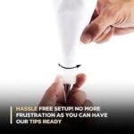 Generic Pack Of 3_Cake Decorating Nozzle with Piping Bag Stainless Steel Piping Cream Frosting Nozzles (Color: Assorted)