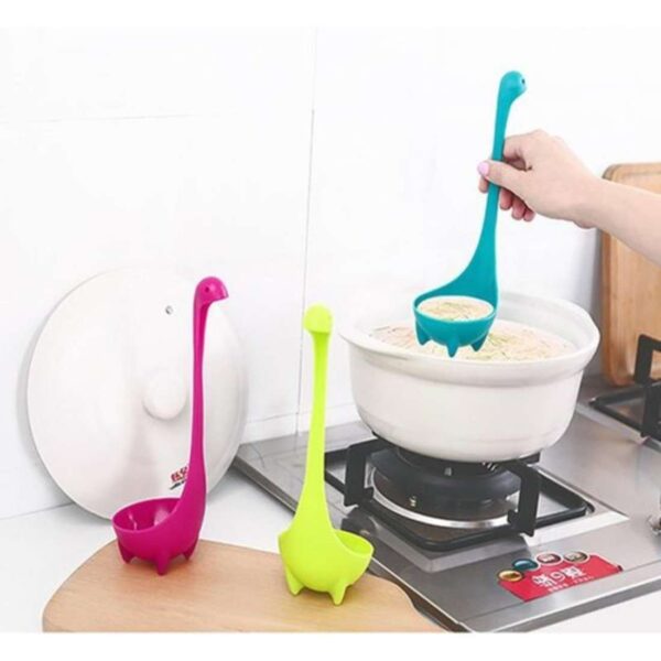 Generic Pack Of_2 Nessie Ladle Dinosaur Long Handle Soup Spoons (Color:Assorted)