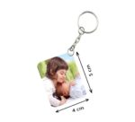 Generic Pack Of 3_ Sister Love One Side Printed Rectangle Designer Keychain (White)