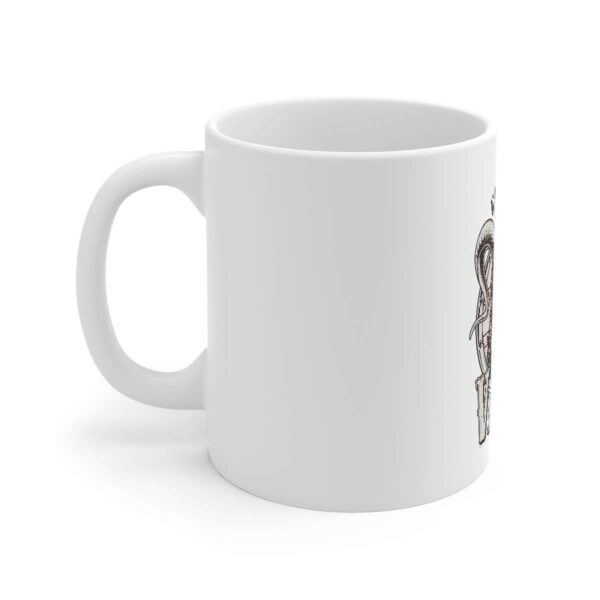 Generic Ceramic Gorila Desing Printed Coffee Mug (Color: White, Capacity:330ml)