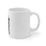 Generic Ceramic Gorila Desing Printed Coffee Mug (Color: White, Capacity:330ml)
