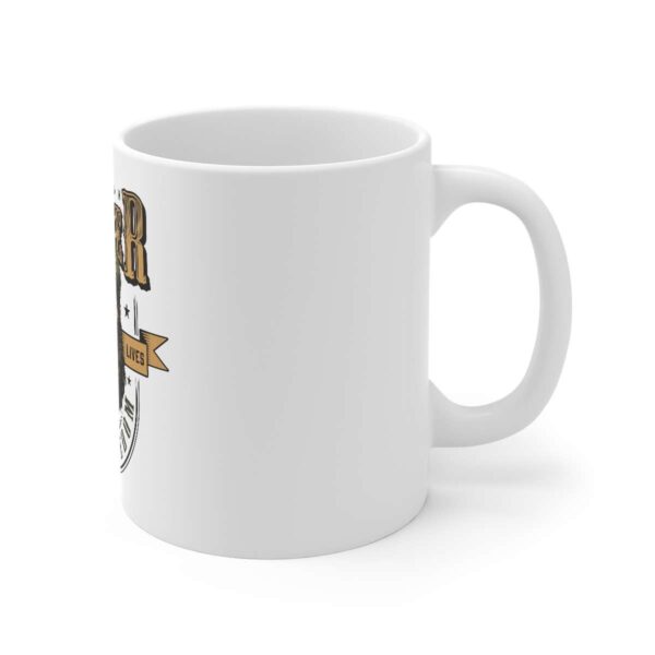 Generic Ceramic Gorila Desing Printed Coffee Mug (Color: White, Capacity:330ml)