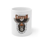 Generic Ceramic Gorila Desing Printed Coffee Mug (Color: White, Capacity:330ml)