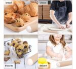 Generic Plastic Non-Stick Rolling Pin Fondant Cake Dough Roller (Assorted)