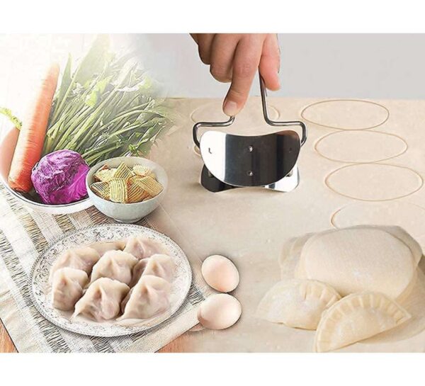 Generic Pack Of_2_Stainless Steel Puri Cutter Roller Machine (Assorted)
