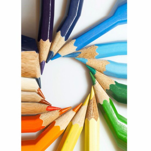 Colorful pencil with round shape Mobile Case Cover