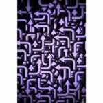 Purple Color Arrow Design Mobile Case Cover