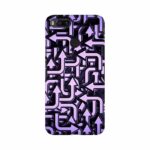 Purple Color Arrow Design Mobile Case Cover