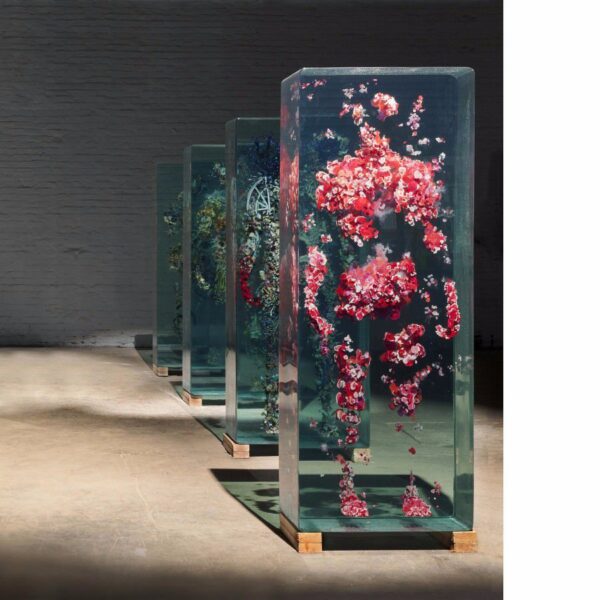 Glass Floral Decoration like man Mobile Case Cover
