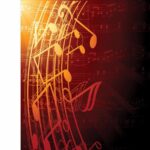 Orange color Musical Chart Mobile Case Cover