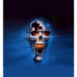 Blue Skull Wallpaper Mobile Case Cover