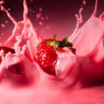 Strawberry Milk Shake Background Mobile Case Cover