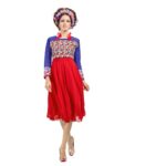Georgette Fabric Red Color Kurti