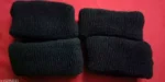 Stylish Elastic Cotton Stretch Black Colour Hair Ties Bands for Women and Girls