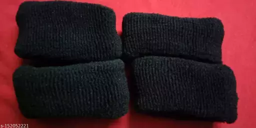 Stylish Elastic Cotton Stretch Black Colour Hair Ties Bands for Women and Girls