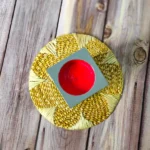Hand-Painted Peacock Theme Tea Light Holder | Wooden Candle Holder | Pattachitra Painting