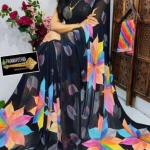 Soft Georgette Sarree