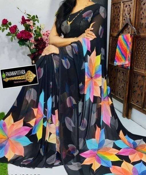 Soft Georgette Sarree