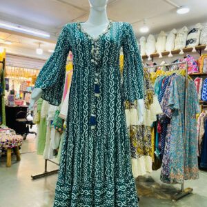 Block Print Long Dress