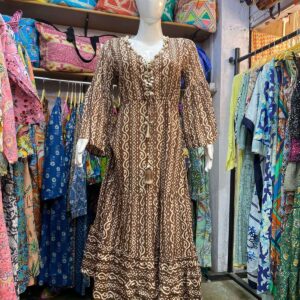 Block Print Long Dress