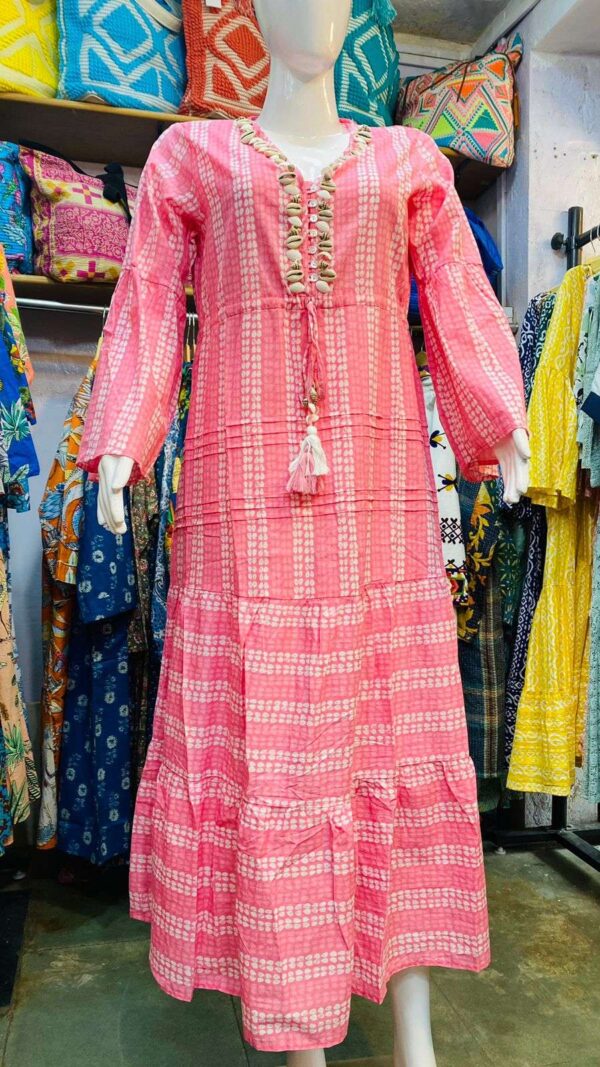 Block Print Long Dress