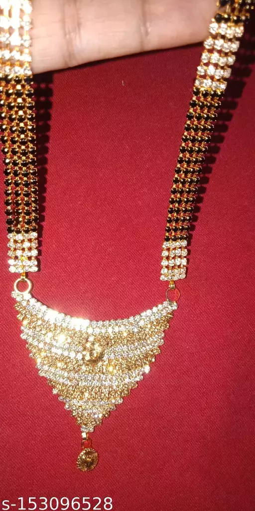 American Diamond long 40 cms necklace for all occasions