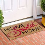 PRP PVC Sweet Home Colour Welcome Coir Door MAT with Antislip PVC Back Size 40X60X1.5 C M for Living Rooms, Indoor and Outdoor USES