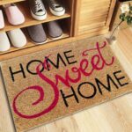 PRP PVC Sweet Home Colour Welcome Coir Door MAT with Antislip PVC Back Size 40X60X1.5 C M for Living Rooms, Indoor and Outdoor USES