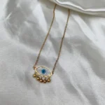 Golden Evil Eye Necklace