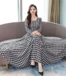 FLOWER PRINTED LONG DRESS