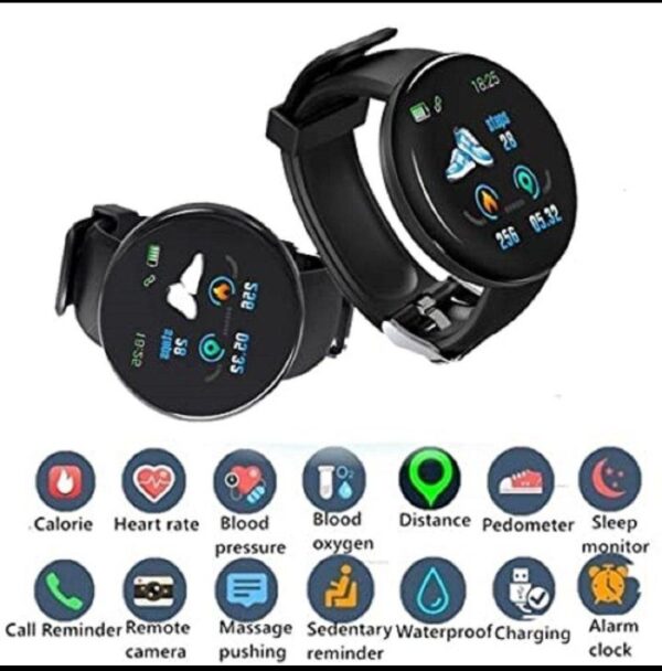 WholeMart D 18 Ultra Stylish Round Shaped Smart Band