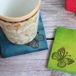 Laser Engraved Handcrafted Wooden Coaster Set