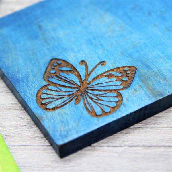 Laser Engraved Handcrafted Wooden Coaster Set