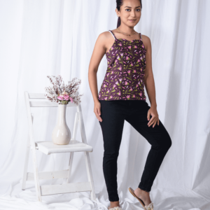 Multicolor Printed Floral Fusion Top