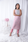 Pink Printed Floral Kurta