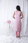 Pink Printed Floral Kurta