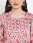 Pink Printed Mughal Kurta
