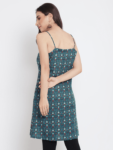 Green Printed Floral Daisy Kurti