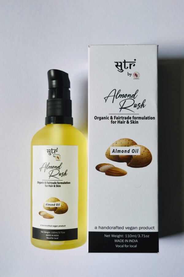 BE ALMOND RUSH (ORGANIC COLD PRESSED ALMOND OIL)