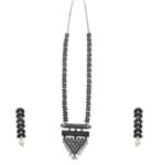 Eivri Oxidised Silver Fashion Jewellery Ladies Necklace For Women & Girls