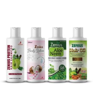 Hair Fall Control Shampoo | Hair Oil for Hair Growth | Body Lotion for All Skin Types | Face Wash for Skin Brightening - 200ML Each Bottle