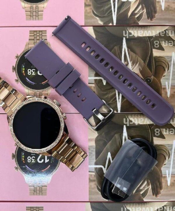 Gen 8 Gold Round Dial Smart Watch