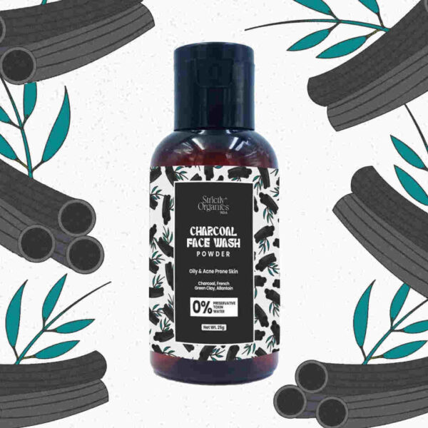 Charcoal Face Wash Powder for Oily & Acne Prone Skin