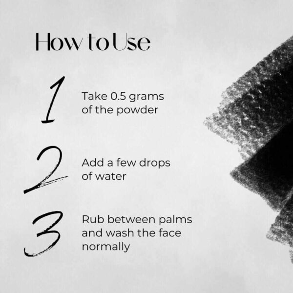 Charcoal Face Wash Powder for Oily & Acne Prone Skin