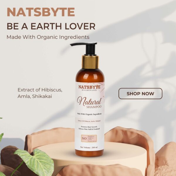 Natsbyte Ayurveda Herbal Shampoo | Organic Ingredients | Anti Hair Fall | Hair Regrowth Shampoo