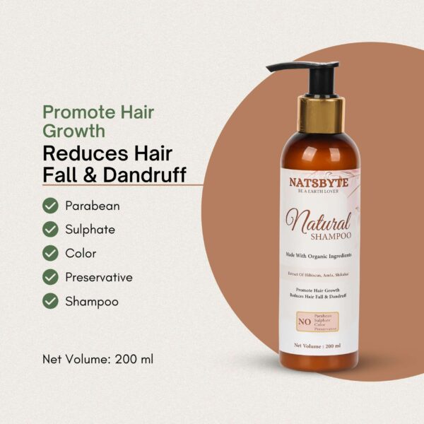 Natsbyte Ayurveda Herbal Shampoo | Organic Ingredients | Anti Hair Fall | Hair Regrowth Shampoo