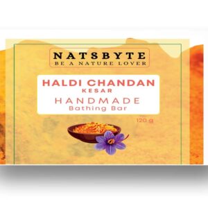 Natsbyte Handmade Haldi Chandan Soap | Bathing Bar | Organic | Chemical Free