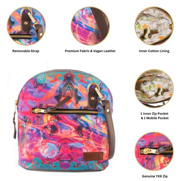 Abstract Love Womens Crossbody Sling Bag