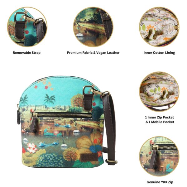 Beautiful Lakeside Handmade Crossbody Bag